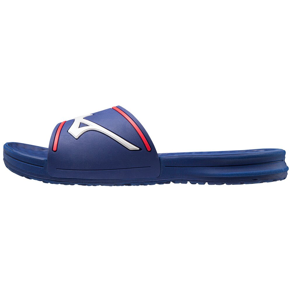 Damske Šlapky Mizuno Relax Slide 2 Modre/Biele Vypredaj FZHC59103